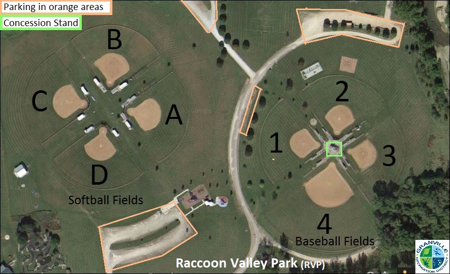 RVP Softball-Baseball Map1